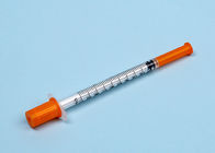 Medical Grade Disposable Insulin Syringe 1cc PP + PE With Fixed Needle