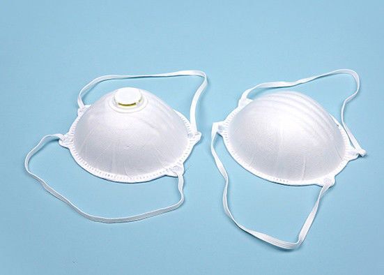 White Cup Shape Face Mask Non Woven Medical Disposables With Ear - Loop